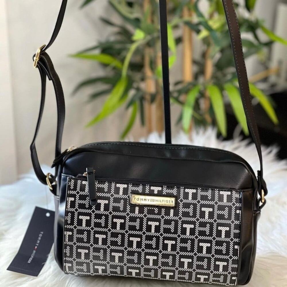 NewTommy Hilfiger Crossbody Bag One Size Black and White